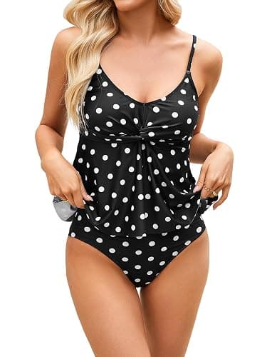 SweatyRocks Women's Floral Print Twist High Waisted Tankini Swimsuit 2 Piece Bathing Suit - Image 1