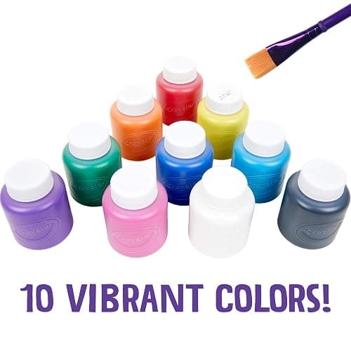 Crayola 10 59ml Paint Jars Assorted Classic Colours Arts & Crafts thumbnail 6