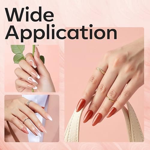 Modelones Builder Gel 6 Colors, 8-in-ONE Pink Red Brown Gel Builder for Nails, Hard Gel Nail Strengthener Extension Color Base Builder Gel in a Bottle thumbnail 5