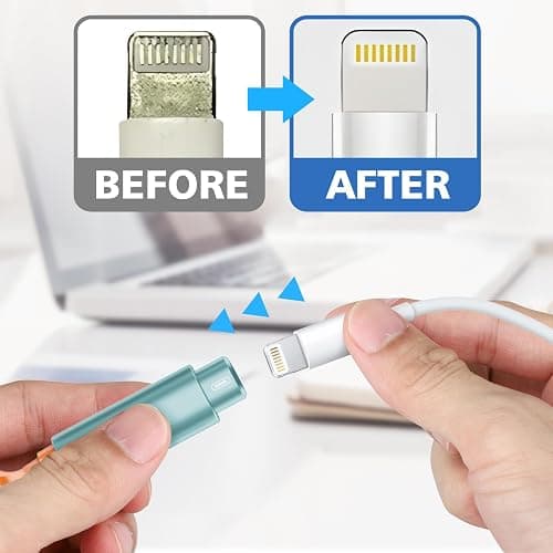 Ordilend for iPhone Cleaning Kit for Charging Port Cleaner, Multi-Tool iPhone Cleaner Repair Lightning Cable, Cell Phone Cleaning Kit for iPad, Connector, Speaker, Airpod with Storage Case, Mint thumbnail 5