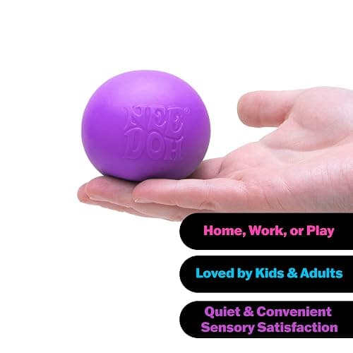 Schylling NeeDoh Original - Sensory Fidget Toy - Purple - Ages 3 to Adult , 1 Count ( Pack of 1) thumbnail 6