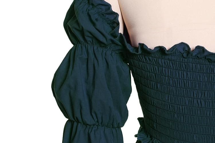 Vibsion Medieval Renaissance Costume Dress Regency Dresses for Women Victorian thumbnail 4