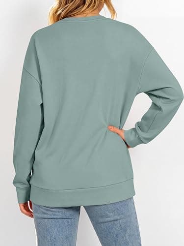 ANRABESS Womens V Neck Long Sleeve Sweatshirts | Soft Comfy Fleece , Pullover Tops with Pockets, Loose Fit,Casual&Trendy, Daily&Work&Travel Outfits，Fall Winter Clothes thumbnail 6