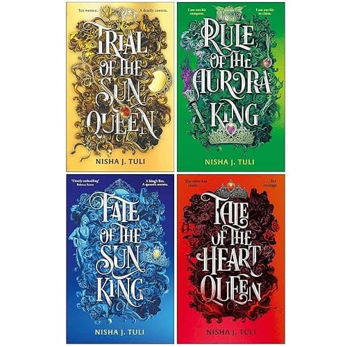 Artefacts of Ouranos Series 4 Books Collection Set By Nisha J. Tuli (Trial of the Sun Queen, Rule of the Aurora King, Fate of the Sun King & Tale of the Heart Queen) thumbnail 4