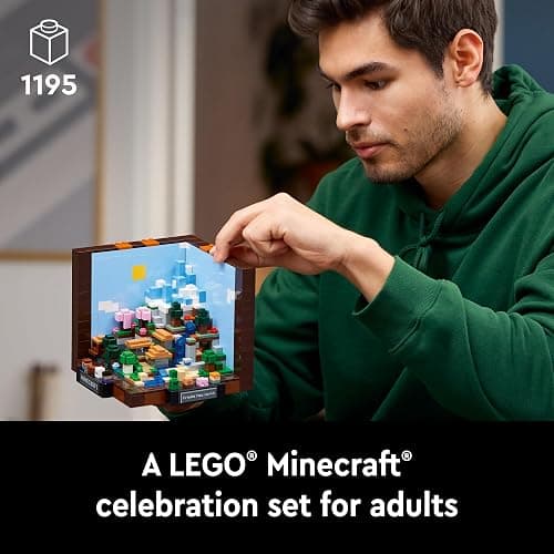 LEGO Minecraft The Crafting Table, Collectible Video Game Building Set with Minecraft Figures, Mobs and Biomes, 15 Year Anniversary Model, Build and Display Minecraft Gift for Adults, 21265 thumbnail 2