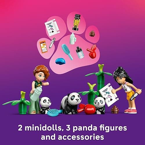 LEGO Friends Panda Sanctuary Animal Care Pretend Play Toy for Girls & Boys - Interactive Storytelling & Building Playset with Panda Toys for Kids, Ages 7+ - Gift Idea for Birthdays - 42648 thumbnail 6