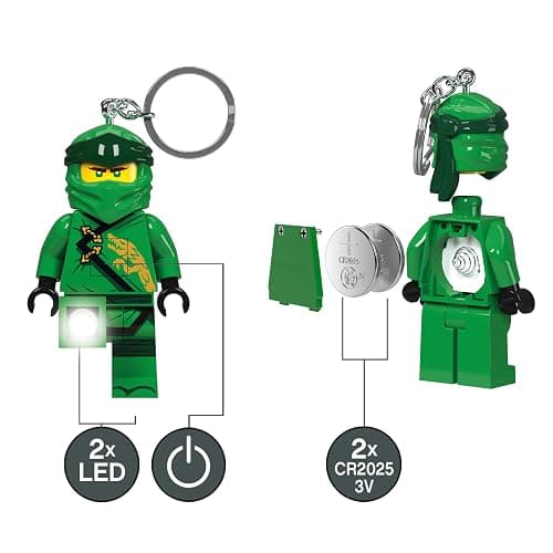 LEGO Ninjago Large 3 Inch Tall Figure Keychain Light - Lloyd (KE150H) thumbnail 4