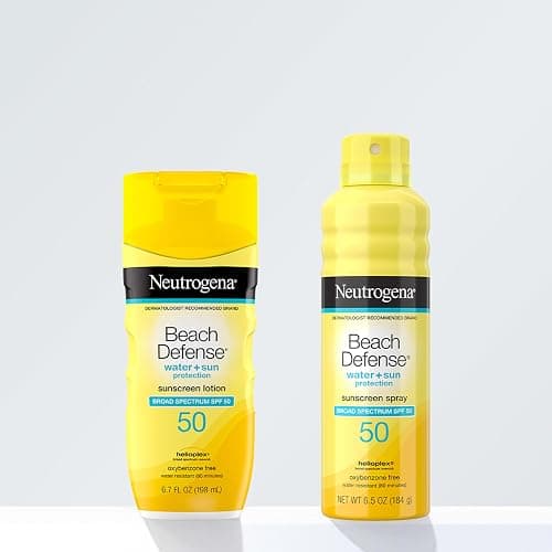 Neutrogena Beach Defense Sunscreen Spray SPF 50, Hawaii Reef Act 104 Compliant, Octinoxate & Oxybenzone Free, Broad Spectrum, Fast Absorbing & Lightweight, Face and Body Sunscreen, 6.5 Oz thumbnail 7