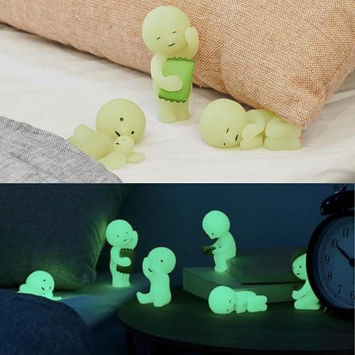 Dreams Smiski Glow in the Dark Figure, Bed Series - (1) Assorted Sealed Blind Box Original Glow in The Dark Mini Figures - No Choice Available | Sealed blind box; one random Smiski Bed figure. thumbnail 3