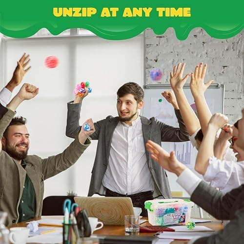 JOYIN Mini Stress Balls, 24 Pack Squishy Toys Fidget Balls for Adults, Squishy Stress Relief Balls, Relieve Work Anxiety, Exercise Hand Flexibility, Party Favors thumbnail 2
