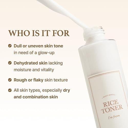 I'm from Rice Toner, Milky Toner for Glowing Skin, Korean Rice, Glow Essence with Niacinamide, Hydrating for Dry, Dull, Combination Skin, Vegan, Fragrance Free, Glass Skin 5.07 Fl Oz thumbnail 9