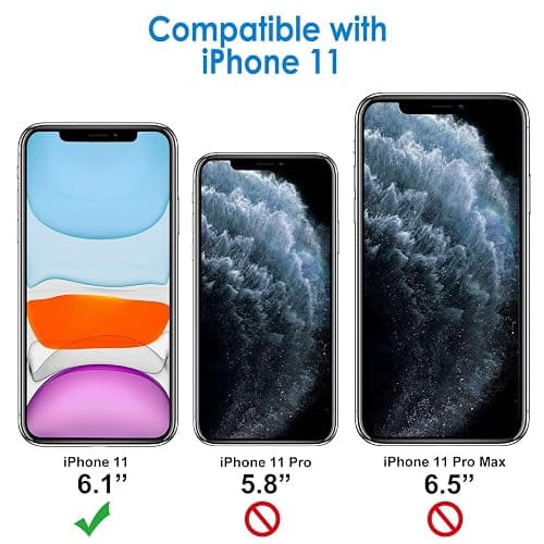 JETech Case for iPhone 11 6.1-Inch, Non-Yellowing Shockproof Phone Bumper Cover, Anti-Scratch Clear Back (Clear) thumbnail 2