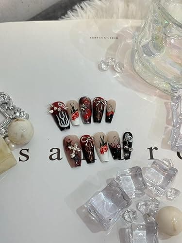 SIMAYKUWA 3D Nail Stickers for Pool & Dice Design - Cartoon Style Press-on Nail Art Decals (2 Sheets) - Cute Textured Manicure DIY Accessories thumbnail 9