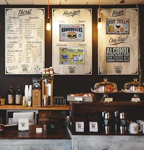 ERLOOD Today's Menu Take It or Leave It Retro Vintage kitchen Signs Wall Decor Metal Tin Sign 12X 8 thumbnail 6