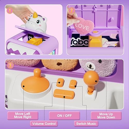 Vanvimen Claw Machine for Kids Girl, Vending Machines Toys for Girls 4 5 6 7 8, Unicorns Girls Toys Age 6-8, Arcades Game Party Toy Age 6-7,Ideas Christmas Birthday Gifts for Girl 4 5 6 Year Old thumbnail 6