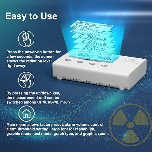 GQ GMC-300S Digital Nuclear Radiation Detector Monitor Meter Geiger Counter Radiation Dosimeter thumbnail 5