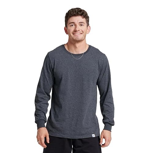 Russell Athletic Men's Dri-Power Long Sleeve Tees, Moisture Wicking, Odor Protection, UPF 30+ - Image 1