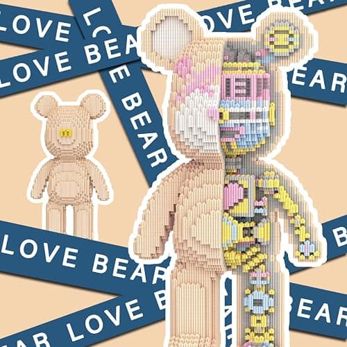 DAHONPA Animal Mechanical Bear Micro Building Blocks Set with Drawer（7220PCS）, Personalized Decoration, Gift for Adults and Kids thumbnail 4