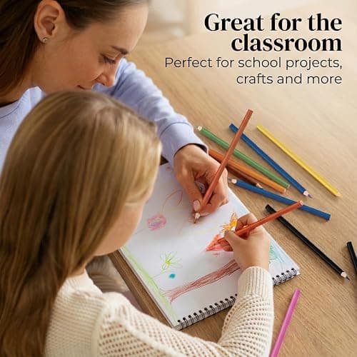 Rosmonde Colored Pencils Bulk, 50 Sets (600 Pencils), Color Pencils Set, 12 Assorted Colors, Pre Sharpened Bulk Pack for Schools, Teachers, Classrooms, Back to School Supplies, Classroom Prizes thumbnail 6