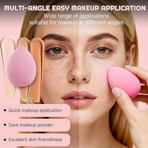 CLRDZN 70Pcs Makeup Brushes Set, Pink Professional Makeup Brush Set Multi-functional Makeup Brush Kit, Eye and Face Makeup Brushes & Tools, Premium Synthetic Facial Makeup Accessories thumbnail 5