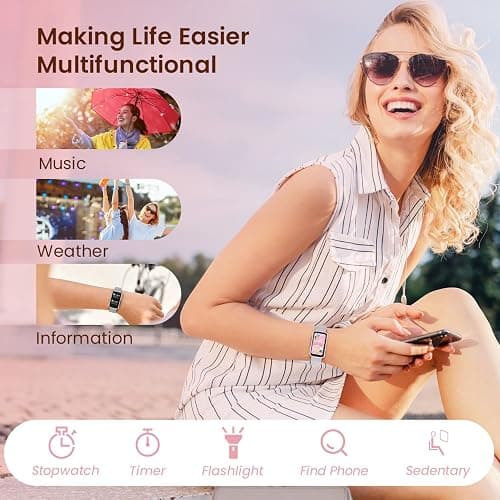 Fitness Tracker Smartwatch for Women Men: Health Activity Trackers with Heart Rate Blood Oxygen Sleep Monitor Step Counter Sport 1.47" Touchscreen IP68 Waterproof Smart Watch Compatible Android iOS thumbnail 5