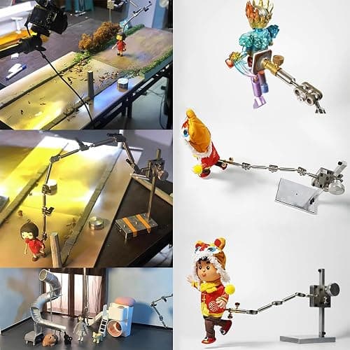 OVDSF Stop Motion Armature Kits,Stop Motion Animation Rigging and Winder, with 5 Connectors for Animators, Time-Lapse, Product Photography, and Creative Projects (26CM) thumbnail 8