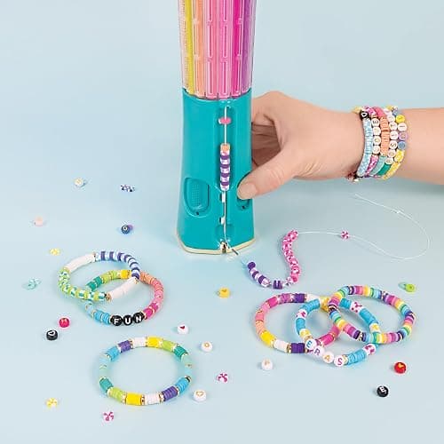 Make It Real Swift Clicks Deluxe Bracelet Studio - Create Colorful Friendship Bracelets with Swift Clicks Deluxe Design Tool - Includes Beads and Charms thumbnail 2