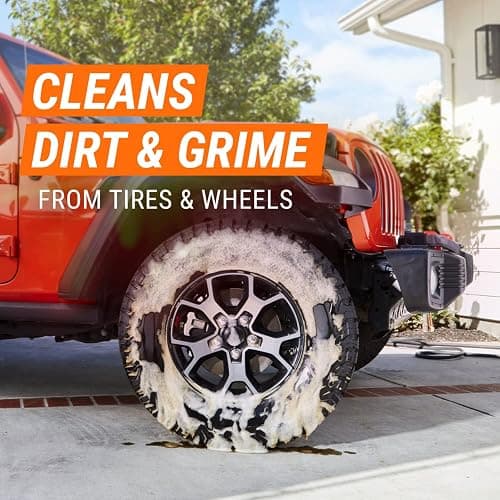 Armor All Heavy Duty Wheel and Tire Cleaner, Car Wheel Cleaner Spray, 22 Oz, Multicolor, 1.37 Pound (Pack of 1) thumbnail 5