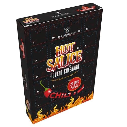 Hot Sauce Advent Calendar 2025 | 24 Days of Chilli Sauce | Ultimate Gift for Spicy Food Lovers | Food Advent Calendar 2025 Men, Chilli Challenge Hot Sauce for Women (Black) thumbnail 4