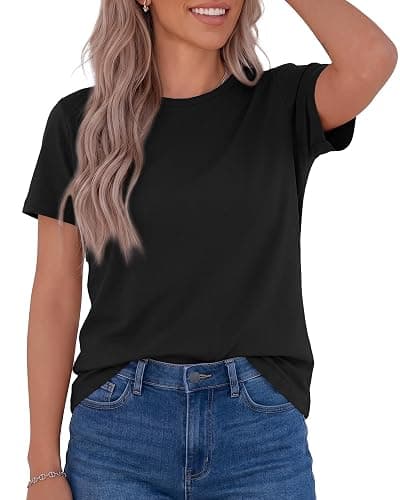 GAYHAY T Shirts for Women - Short Sleeve Spring Summer Tops Soft Basic Tees Beach Vacation Clothes for Casual 2026 - Image 1