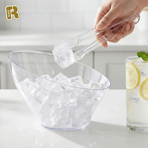 12 Combo Pack, 6 Clear Small Serving Tongs And 6 Clear Plastic Scoops For Candy Buffet Containers Set - Premium Mini Plastic Tongs For Ice, Candies And Candy Scoops For Candy Buffet thumbnail 7
