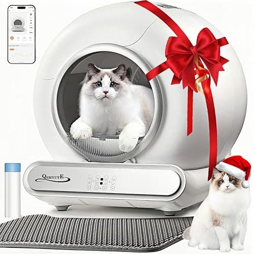 Lettiera Gatto Autopulente, 65 lLettiera Automatica per Gatti Intelligente,Sicurezza, Controllo App Cassetta per Gatti Abilitata WiFi, con Sacchi Spazzatura, Pulizia Facile - Image 1
