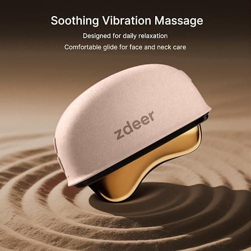 ZDEER GS5 Electric Heated Gua Sha Tool, Red Light Face Massager, Pink | Brass Facial Massager with Vibration, Beauty Device for Face & Neck, Skin Firming Device for Facial Sculpting, Gift for Women thumbnail 7