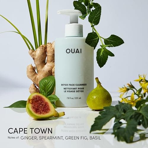 OUAI Detox Facial Cleanser - Deep Cleansing Face Wash with Glycolic Acid, Niacinamide & PHA - Removes Sweat, Dirt & Oil Without Drying - Gentle Face Cleanser for Post-Workout (7.8 Fl Oz) thumbnail 3