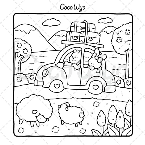 Little Cuddles: Coloring Book for Adults and Teens Featuring Cute Animal Friends for Relaxation (Cozy & Cute Coloring) thumbnail 10
