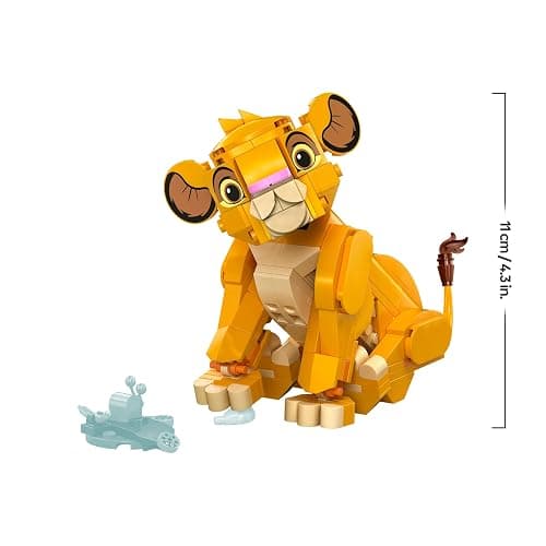 LEGO ǀ Disney Simba the Lion King Cub Building Toy for 6 Plus Year Old Girls & Boys, Construction Figure Playset, 1994 Movie Memorabilia Set, 30th Idea for Kids 43243 thumbnail 3