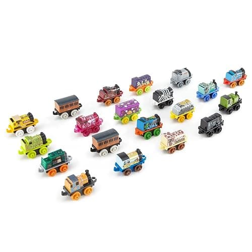 Thomas & Friends Toy Trains MINIS 20 Pack of Miniature Push-Along Engines & Railway Vehicles for Pretend Play Preschool Kids Ages 3+ Years (Amazon Exclusive) thumbnail 3