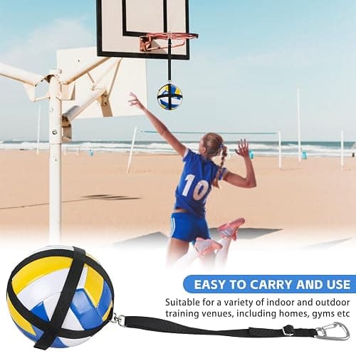 AzReference Volleyball Spike Trainer -Solo Serve Trainer-Volleyball Attack Trainer-Training System Improves Serving, Jumping, Arm Swing Mechanics and Spiking Power thumbnail 8