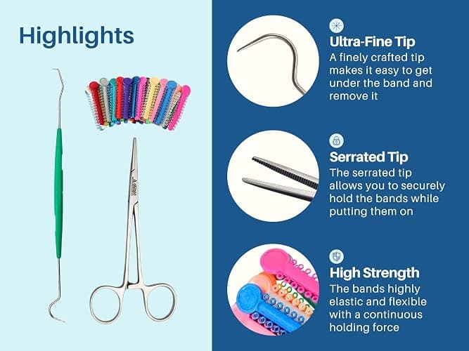 Ligas para Brackets Ortodoncia Dental braces color changing kit orthodontic Dental Ligature Ties for Brackets Change Braces Color Easily DIY Braces Color Kit 1040pcs thumbnail 7