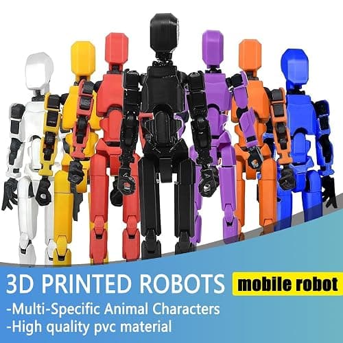 (Assembly Completed) Titan13 Action Figure Set,Upgrade Lucky Robot 13 Action Figures,3D Printed Multi-Jointed Movable,Nova 13 Action Figure for Collectors Desktop Decorations (Assembly completed-9pcs) thumbnail 5