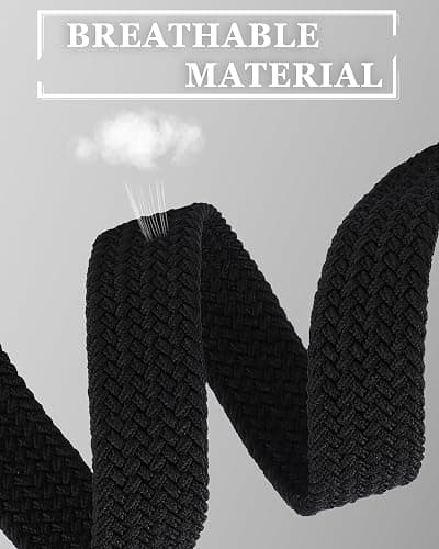 AWAYTR Girls Stretch Braided Belt - Kids Golf Softball Belt for 3-18 Years | Durable Pin Buckle With Easy No-Hole Fit, Ideal for School Uniforms & Casual Jeans thumbnail 3