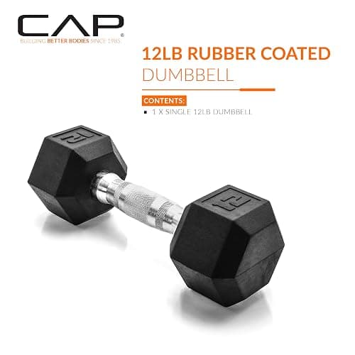 CAP Barbell Coated Hex Dumbbell Weight | Multiple Options thumbnail 2