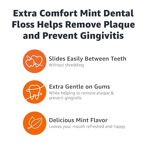 Amazon Basics Extra Comfort Mint Dental Floss, 40 m (Pack of 6) thumbnail 3