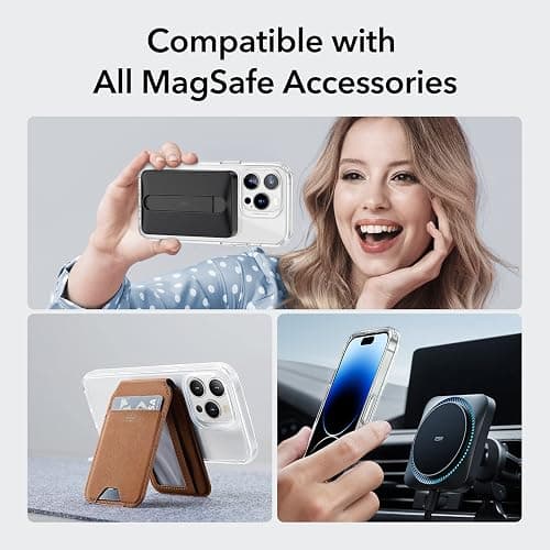 ESR for iPhone 14 Pro Max Case, Compatible with MagSafe, Shockproof Military-Grade Protection, Yellowing Resistant, Magnetic Classic Hybrid Case (HaloLock), Clear - iPhone 14 Pro Max - B-Clear thumbnail 8