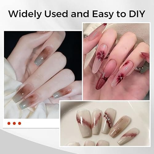 TOMICCA Clear Blooming Gel Nagellack, 15ML UV-LED-Nagellack zum Verteilen, Marble, Watercolor Blooming Gel Polish Nail Art DIY Design thumbnail 6