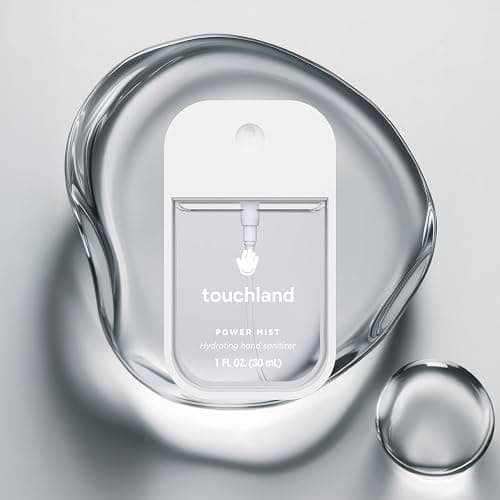Touchland Hydrating Hand Sanitizer Spray, DYE FREE Trio Set (Rainwater, Unscented, Beach Coco), 1 FL. OZ. Travel Size Power Mist Sprays (Set of 3) thumbnail 4