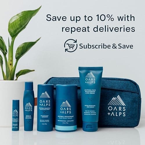 Oars + Alps Men's Sulfate Free Hair Shampoo and Conditioner Set for Men & Women, Infused with Kelp & Algae Extracts, Nourishing & Moisturizing, Paraben Free, Fresh Ocean Splash Scent, 2pk, 13.5oz thumbnail 8