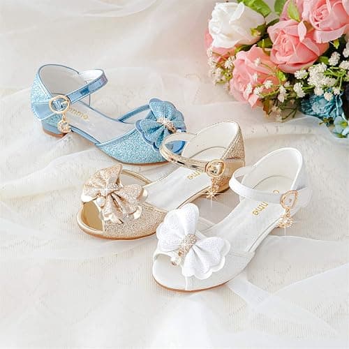 Osinnme Toddler Little Big Kid Girls Wedding Sandals thumbnail 9