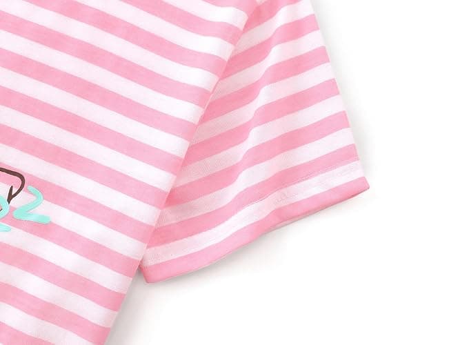 Tebbis Girls Pajamas Cotton Soft PJS Cupcake/Butterfly Stripe Summer Short Cute Jammies Size 6-18 thumbnail 4