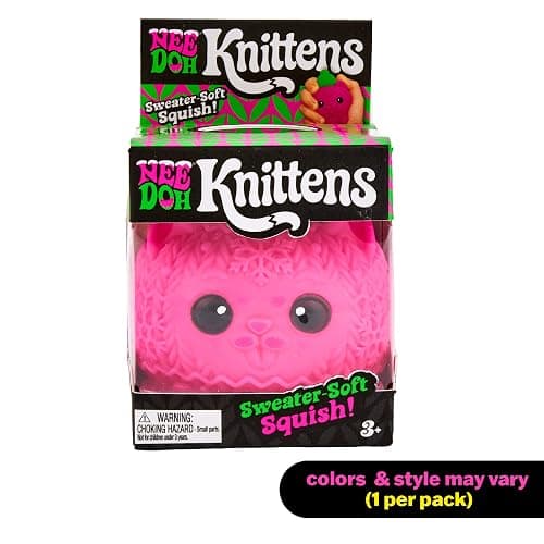 Schylling Needoh Squishmas Knittens - Sensory Squeeze Toy - Colors May Vary (Pack of 1) thumbnail 3